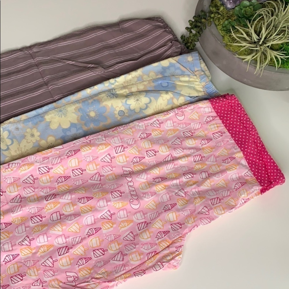 LeSenza bundle Pajama lounge Pants 3 Pack Small women’s mixed print